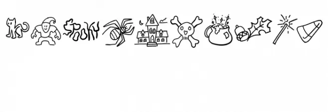 Weenies Regular Font OTHER CHARS