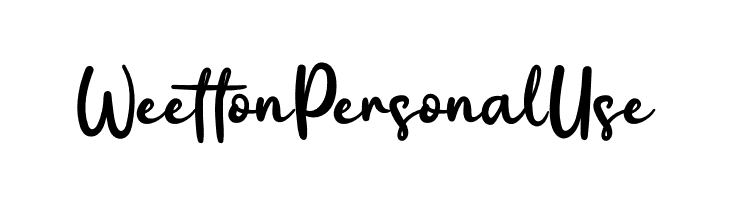 WeettonPersonalUse  Fuentes Gratis Descargar