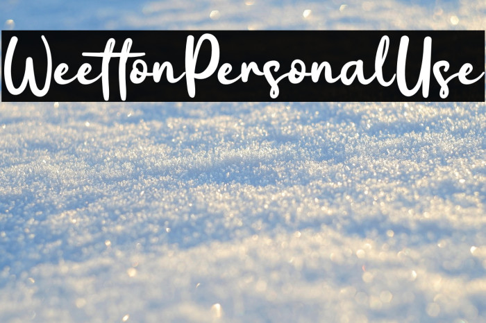 WeettonPersonalUse Example 1