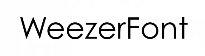 WeezerFont  フリーフォントのダウンロード