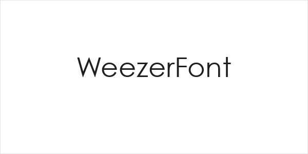 WeezerFont Logo