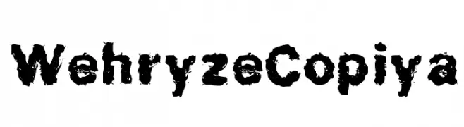 WehryzeCopiya  font caratteri gratis