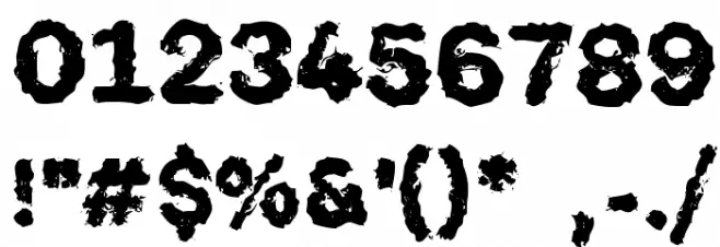 WehryzeCopiya Font OTHER CHARS