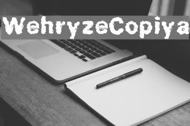 WehryzeCopiya Font examples