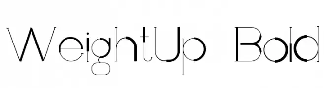 WeightUp-Bold  Free Fonts Download