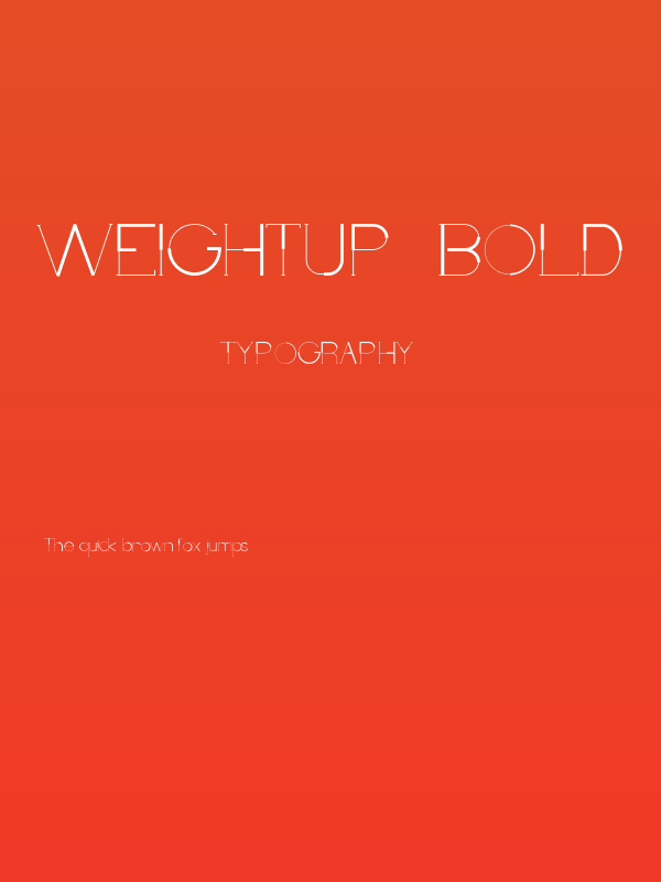 WeightUp-Bold Poster