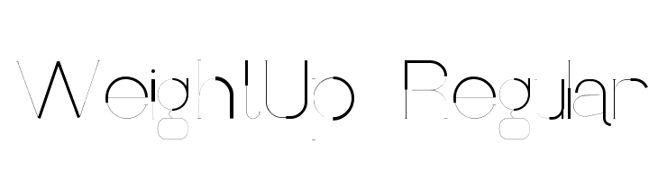 WeightUp-Regular  Descarca Fonturi Gratis
