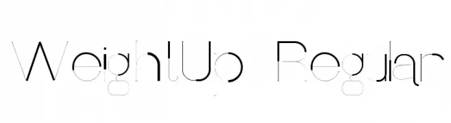 WeightUp-Regular  Free Fonts Download
