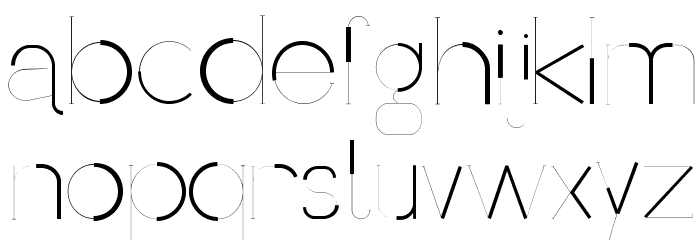 WeightUp-Regular Font LOWERCASE