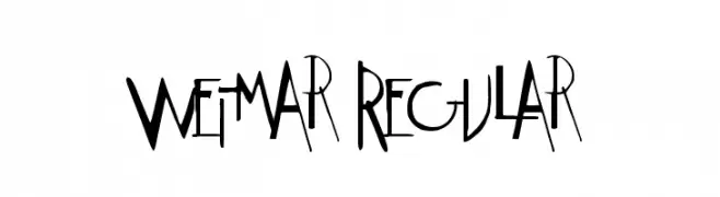 Weimar Regular  Fuentes Gratis Descargar