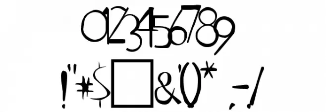 Weimar Regular Font OTHER CHARS