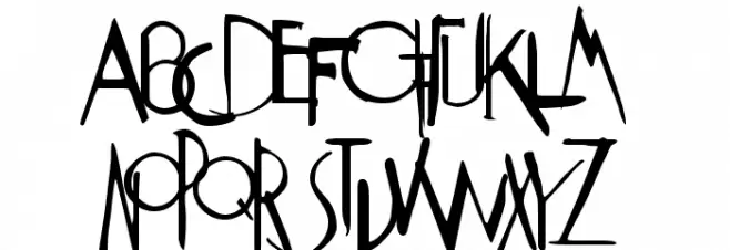 Weimar Regular Schriftart Groß
