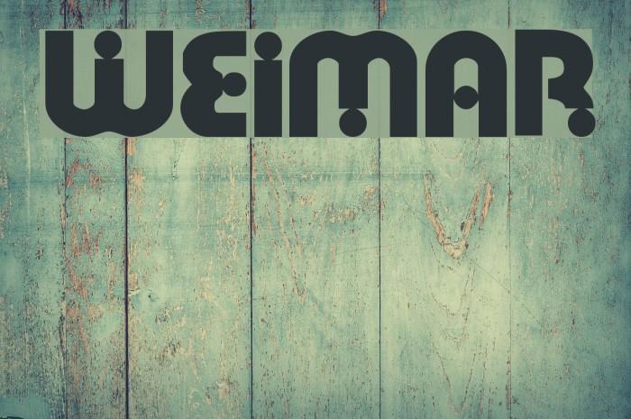 Weimar Font examples