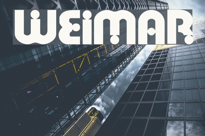 Weimar Font examples
