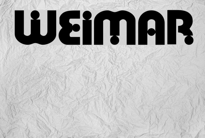 Weimar Font examples