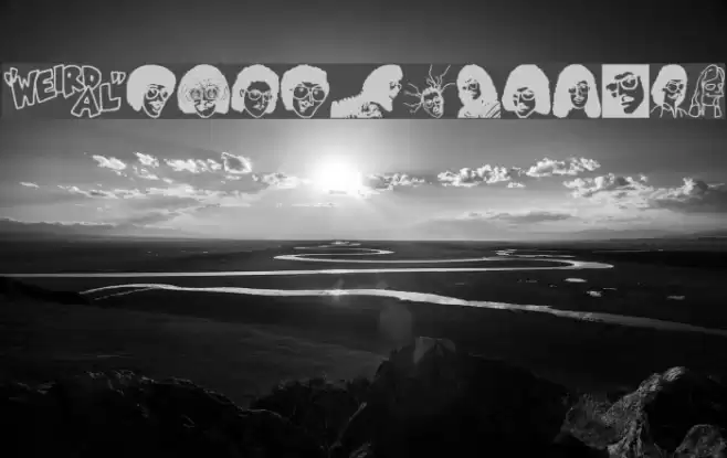 Weird Al Yankobats Font examples