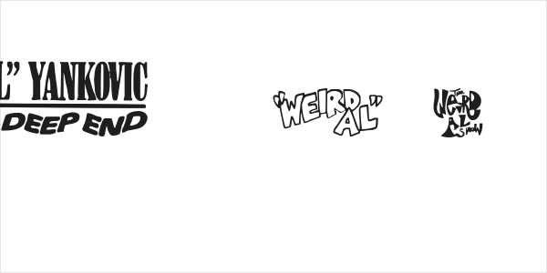 Weird Al Yankobats Logo