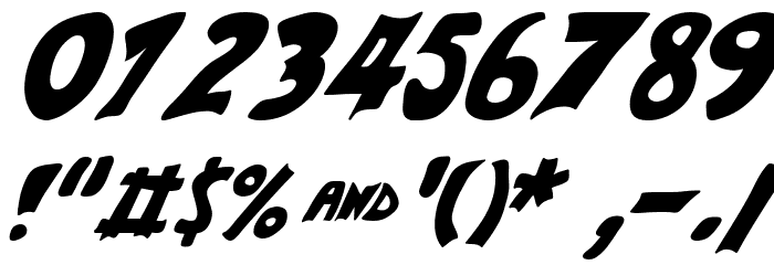 Weird Comic Italic Caratteri ALTRI CARATTERI