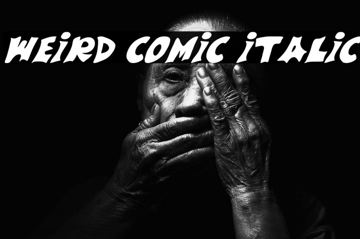 Weird Comic Italic Example 2
