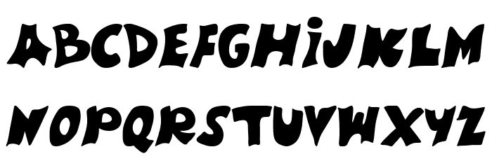 Weird Comic Font LOWERCASE