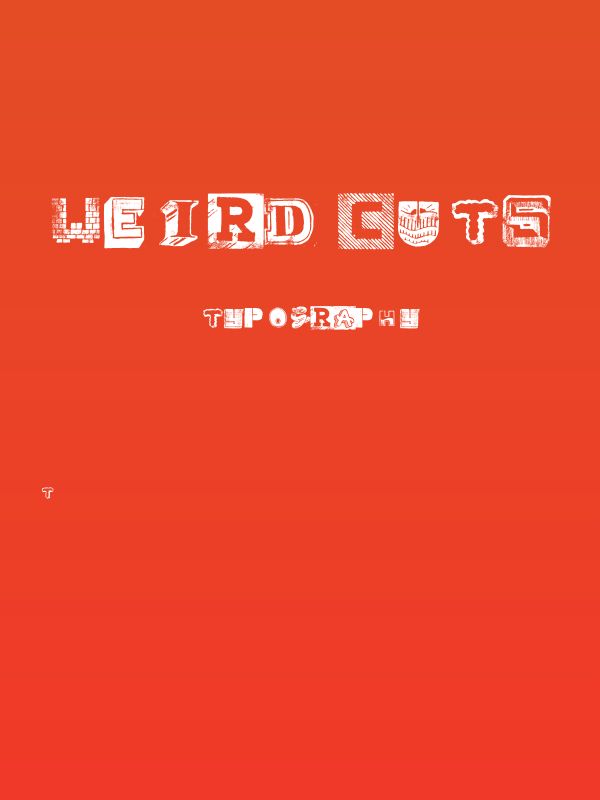 Weird Cuts Poster