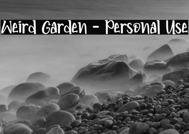 Weird Garden - Personal Use Font examples
