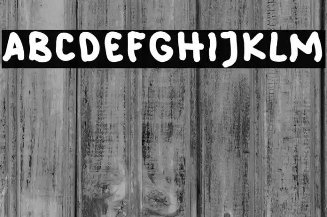 Weird Kids Schriftart examples