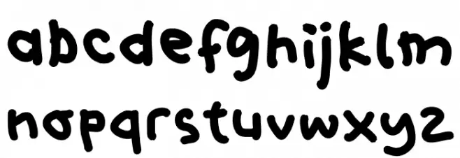 Weird Kids Caratteri MINUSCOLO