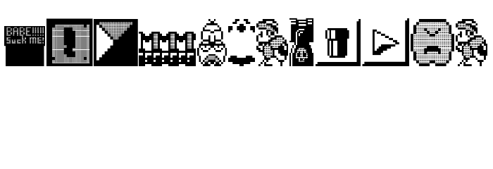 Weird Mario Bros Font LOWERCASE