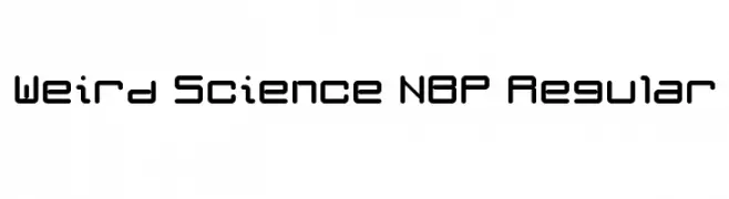 Weird Science NBP Regular  Fuentes Gratis Descargar
