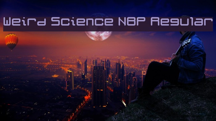 Weird Science NBP Regular Font examples