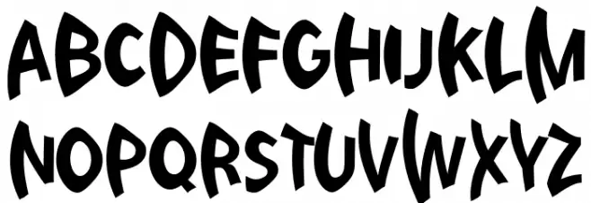Weird Things Regular フォント 大文字