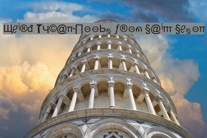 Weird Tucan-Noobs from Saint Seson Font examples