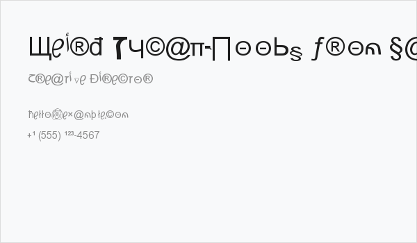 Weird Tucan-Noobs from Saint Seson Business Card