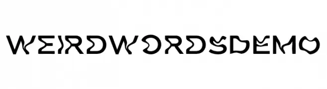 Weird Words DEMO  font caratteri gratis