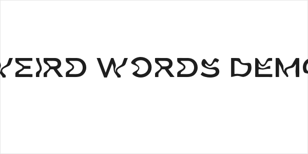 Weird Words DEMO Logo