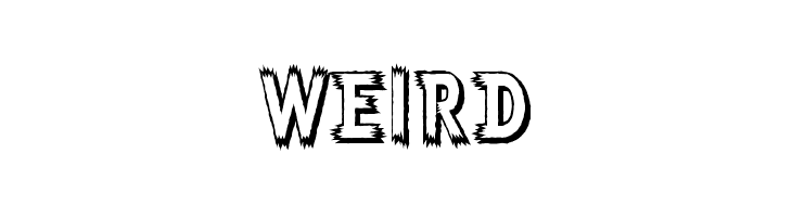 Weird  Скачать бесплатные шрифты