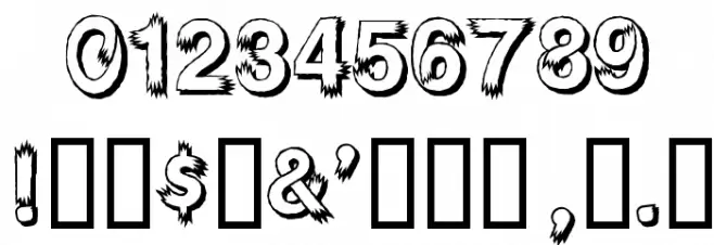 Weird Font OTHER CHARS