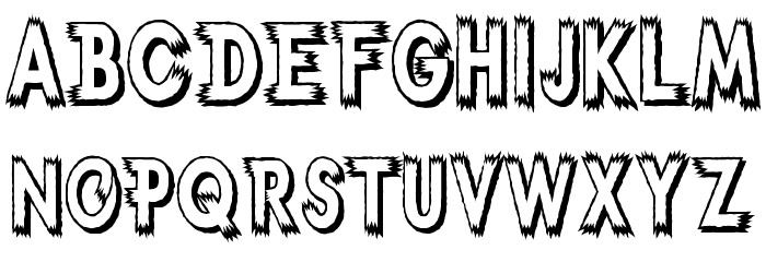 Weird Font LOWERCASE