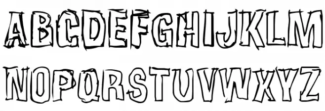 Weirdmojo Font UPPERCASE