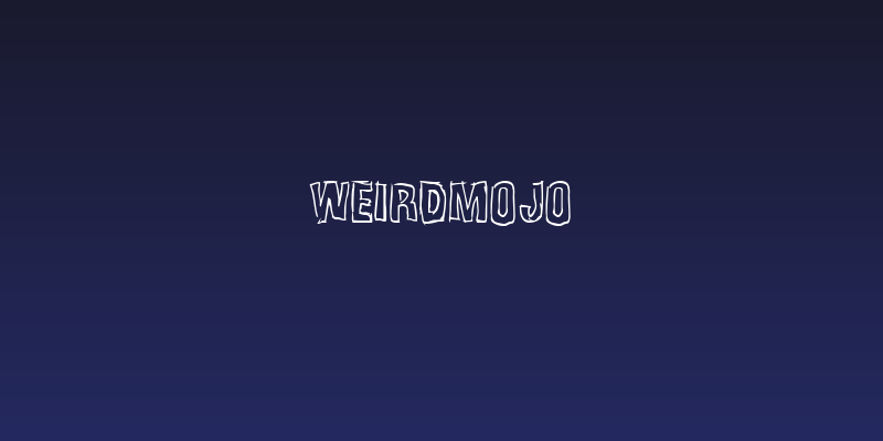 Weirdmojo Social Header