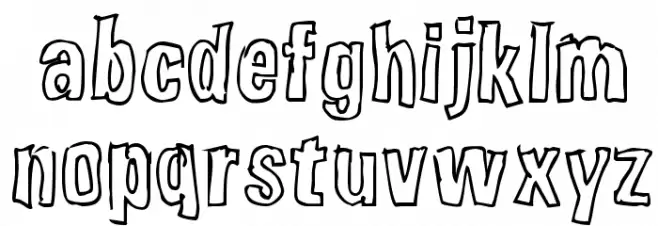 Weirdmojo Font LOWERCASE