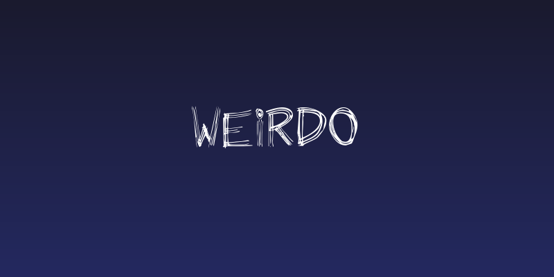 Weirdo Social Header