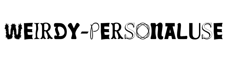 Weirdy - Personal Use  Fuentes Gratis Descargar