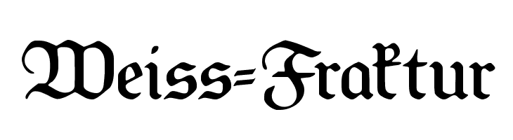 Weiss-Fraktur Font
