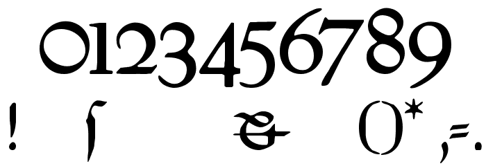 Weiss-Fraktur Font OTHER CHARS