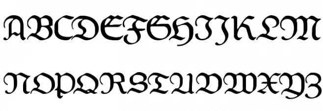 Weiss-Fraktur 字体 大写