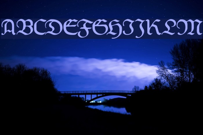Weiss-Fraktur Font examples