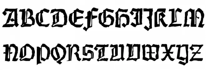 Weiss-Gotisch-Random Polices MAJUSCULES