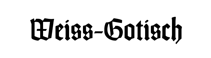 Weiss-Gotisch Font